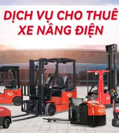 Cho thuê xe nâng điện: Giải pháp (1-3 tấn) sạch, không ồn cho kho bãi