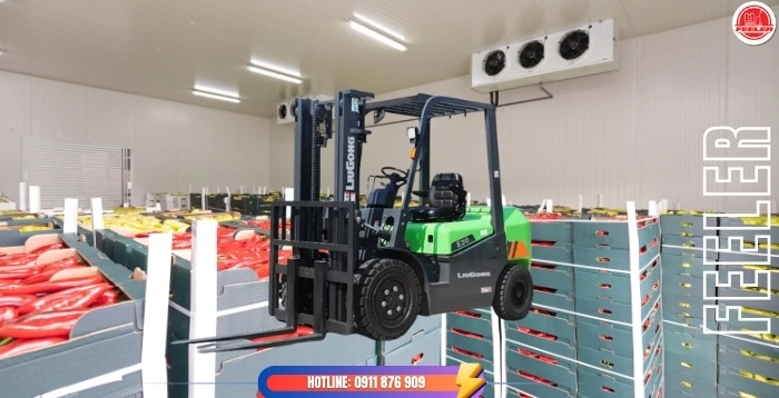 giải pháp xe nâng kho lạnh